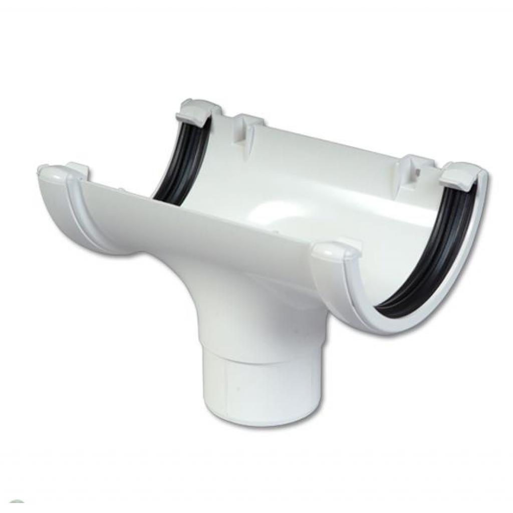 White Round Gutter Running Outlet