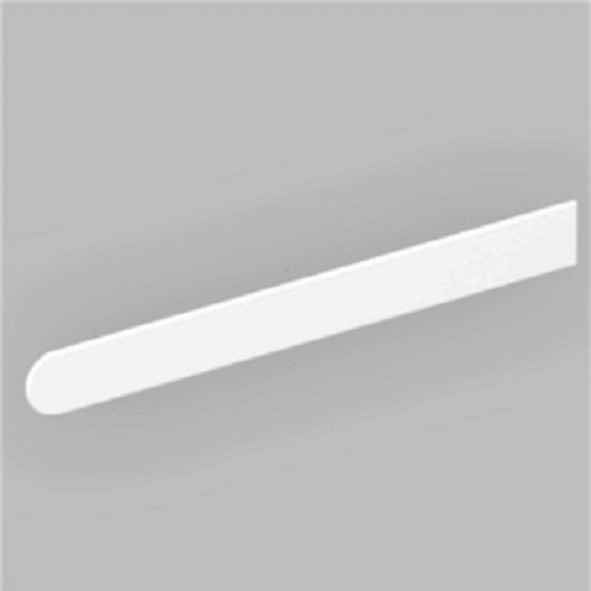 WHITE PLASTIC UPVC PVC 300mm BULLNOSE WINDOW CILL SILL BOARD ROUND ENDCAP 
