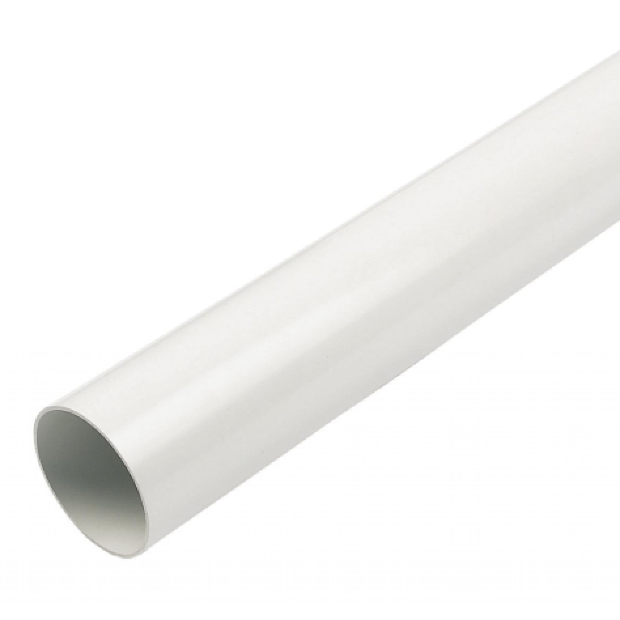 112mm White Round Gutter and 68mm Downpipe & Fittings 