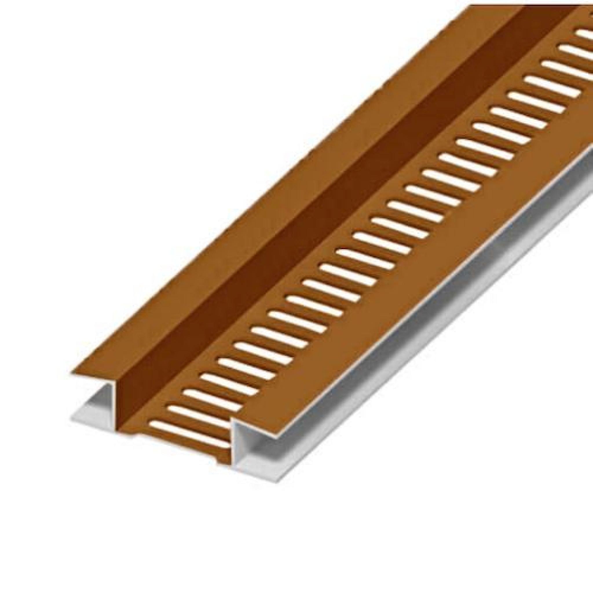 Golden Oak Soffit Board Vent Strip