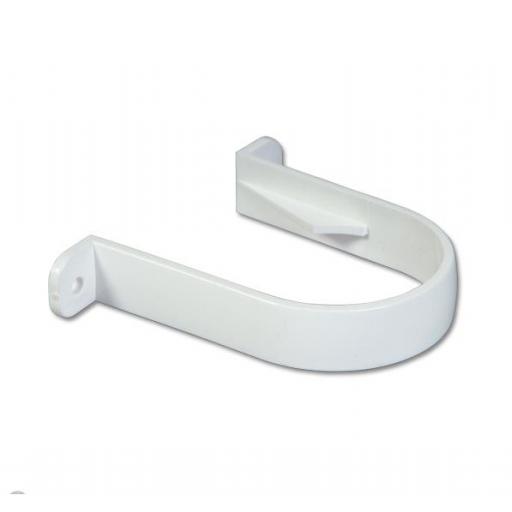White Round Down Pipe Clips