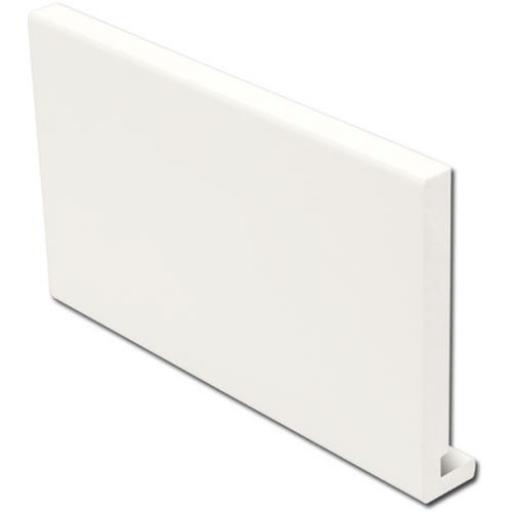 White Replacement Square Fascia Boards 18mm x 5mtr