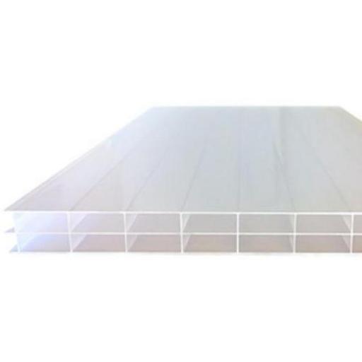 16mm Opal Triple Wall Polycarbonate Roofing Sheets 0119