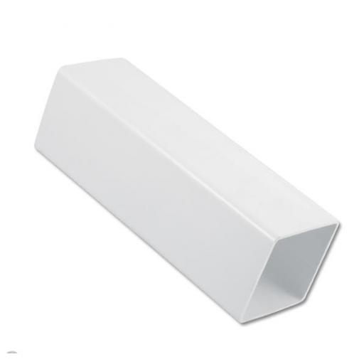 White Square Down Pipe 5.5mt Length 65mm