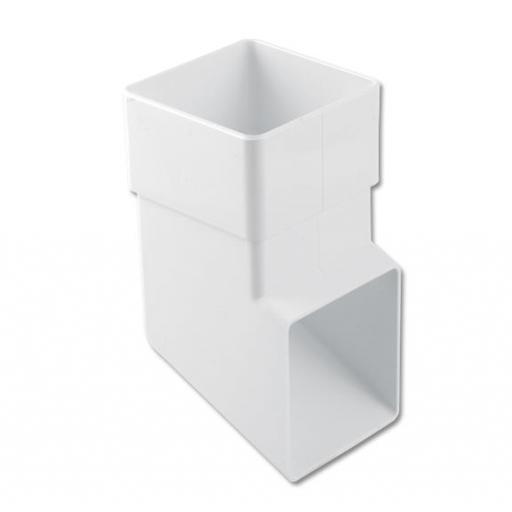 Gutter Accessories White Square Gutter 114mm 65mm downpipe