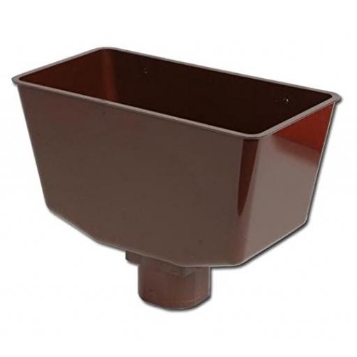 Brown Down Pipe Hopper Universal Square or Round