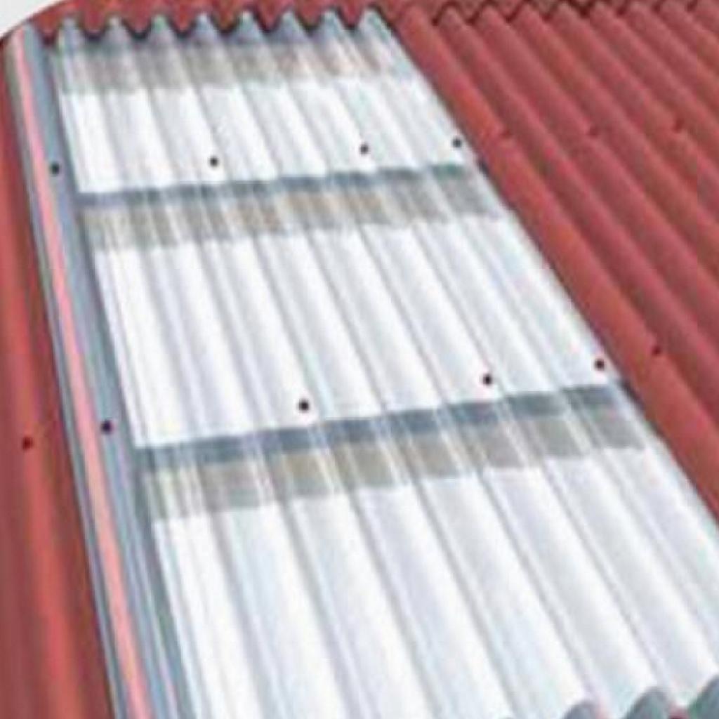 Transparent Corrugated Roofing Sheet - Black Bitumen