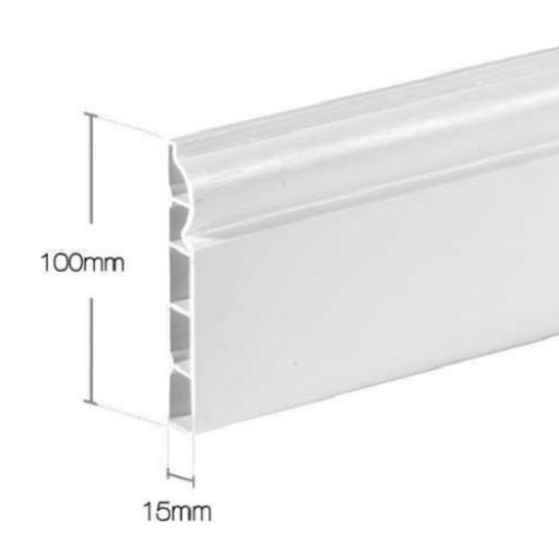 150mm Anthracite UPVC Skirting Board 5m Torus 150mm Anthracite UPVC Skirting Board 5m Torus