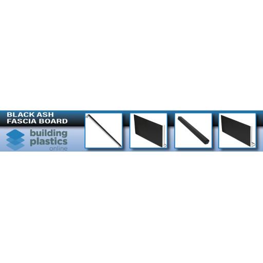 Black Ash UPVC Fascia Board