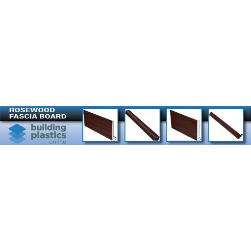 Rosewood UPVC Fascia Board