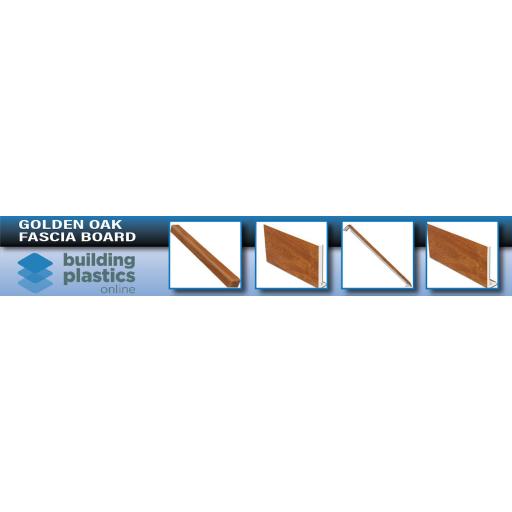 Golden Oak UPVC Fascia Board