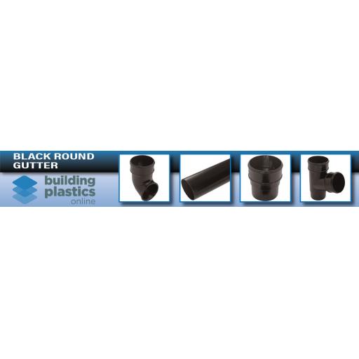 Black Round Gutter & Fittings