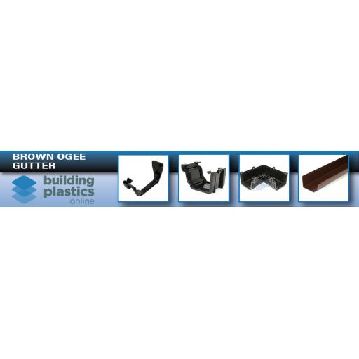 Brown Ogee Gutter & Fittings