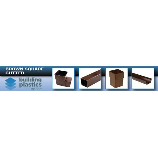Brown Square Gutter & Fittings