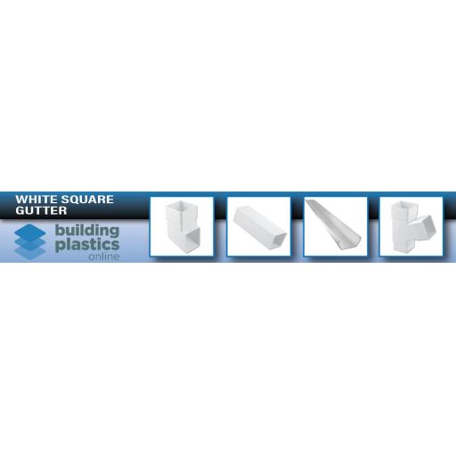 White Square Gutter & Fittings