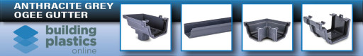 Anthracite Grey Ogee Gutter & Fittings