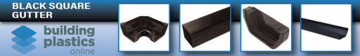 Black Square Gutter & Fittings
