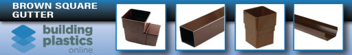 Brown Square Gutter & Fittings