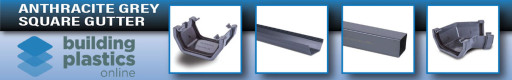 UPVC GUTTERING - ROUND, SQUARE & OGEE > Anthracite Grey Round Gutter & Fittings