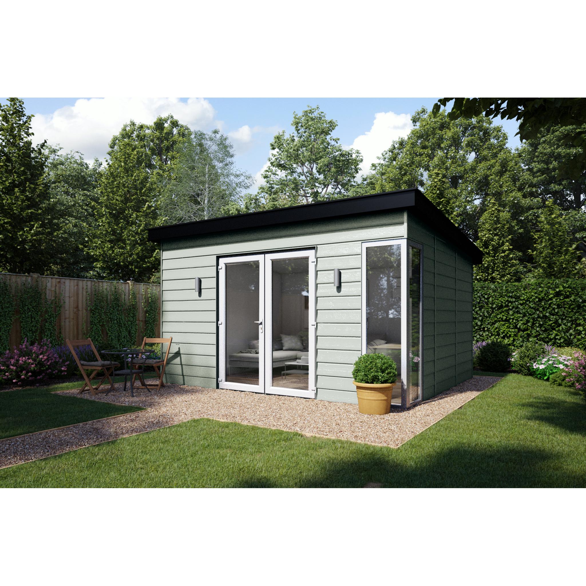 3.6m x 3.75m Garden Summer House French Doors