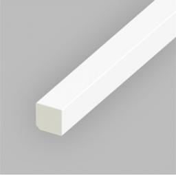 white pvc 20mm rectangle bead 