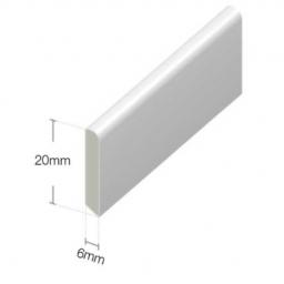 white pvc 20mm finishing trim dimensions