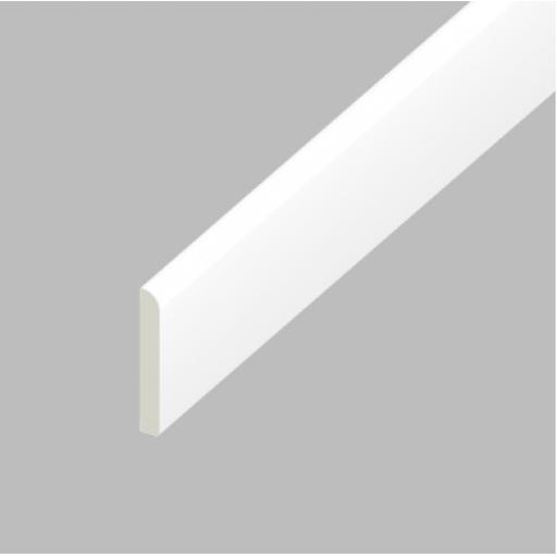 White PVC Flat Back Architrave 95mm