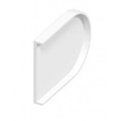 50mm Bullnose White Window Sill End Caps
