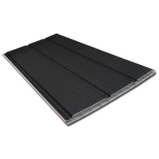 Black Ash 300mm Hollow Soffit Board, Tongue and Groove