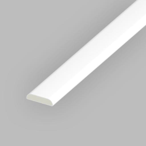 White PVC 25mm D Mould