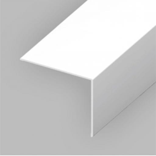 White PVC 65mm x 35mm Rigid Angle