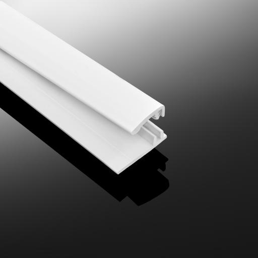 White Wall Cladding Two Part Capping Strip