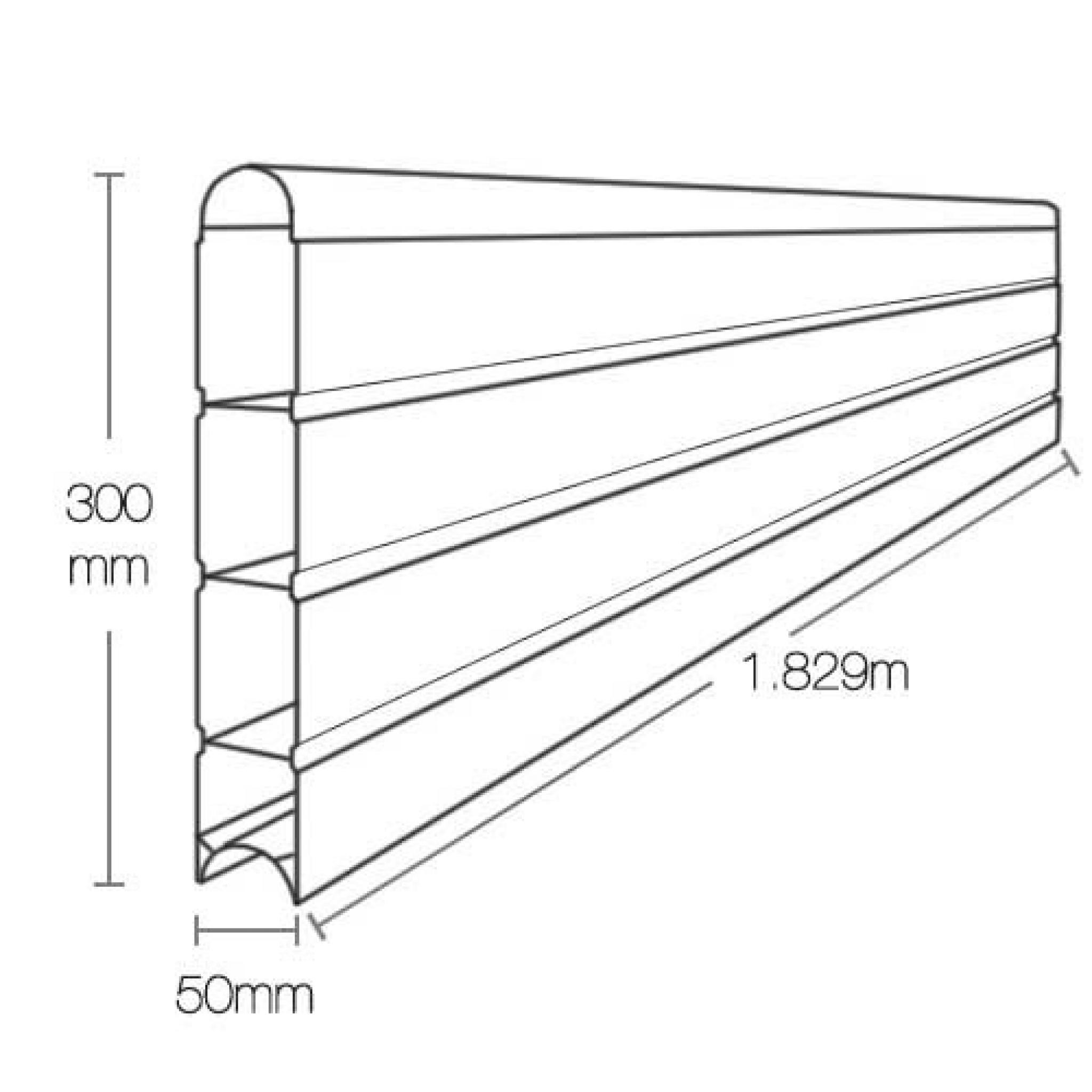 Graphite Eco Fencing Panel