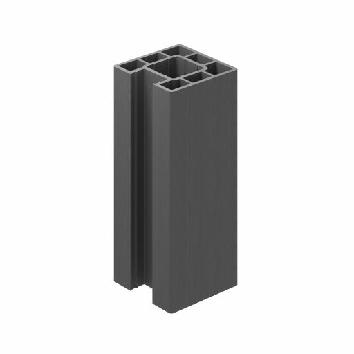 Graphite Fence End Post