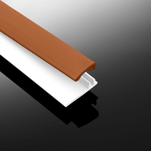Orange Gloss Wall Cladding Two Part Capping Strip