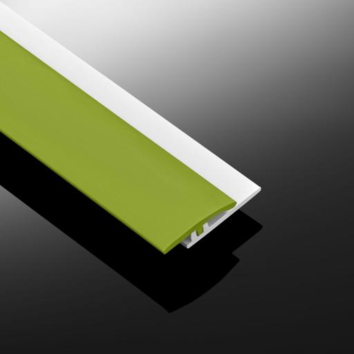 Lime Green Gloss Wall Cladding Two Part Transition Strip