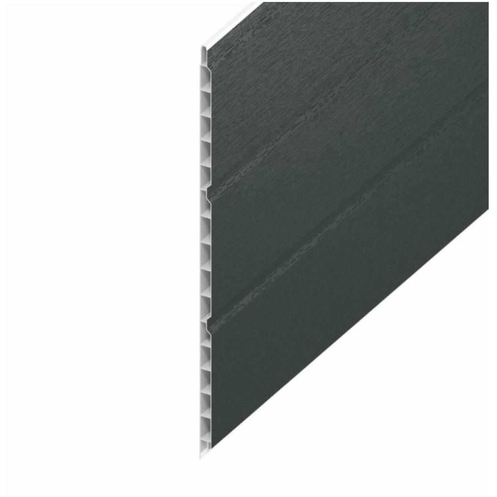 Anthracite Dark Grey Plain UPVC Soffit Board