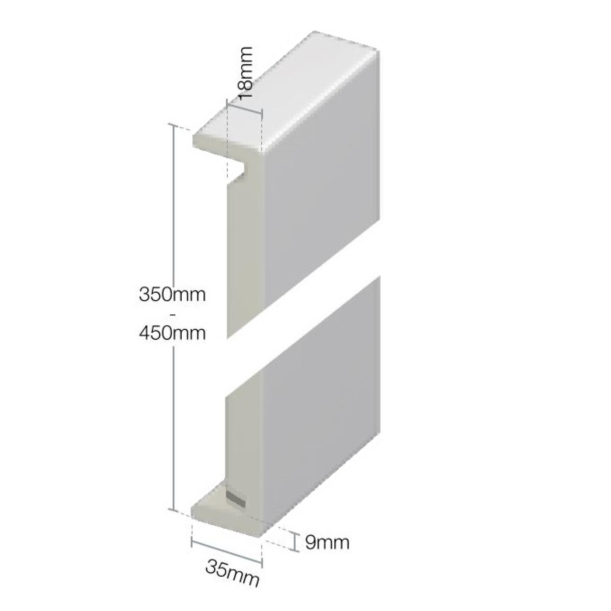 Anthracite Replacement Fascia Board 18mm X 5m | UPVC