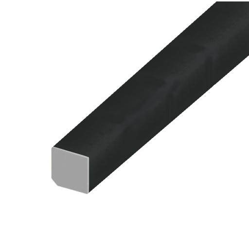 Black Ash PVC 20mm Square Bead