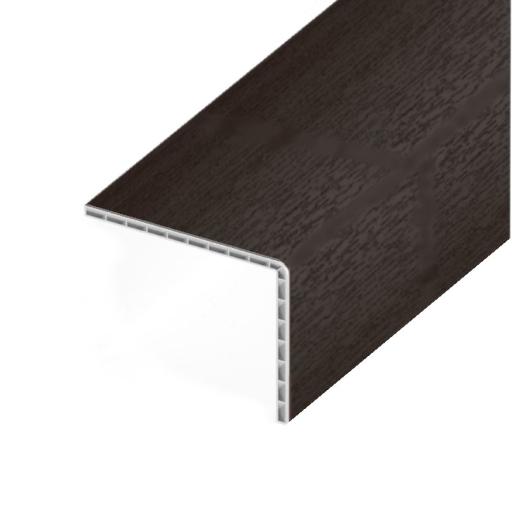 Rosewood PVC 100mm x 80mm Hollow Rigid Angle