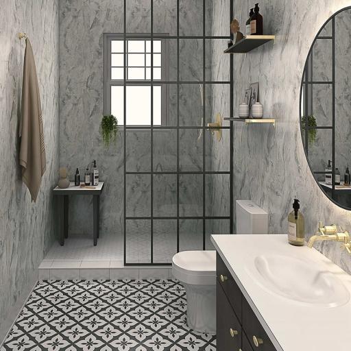 Stratus Marble Bathroom & Shower Wall Panel