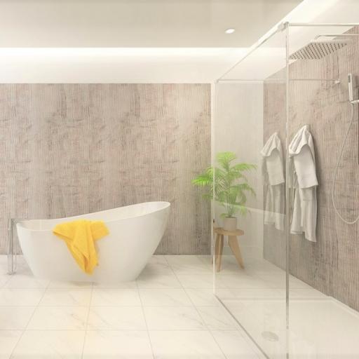 Bianco Ash Bathroom & Shower Wall Panel