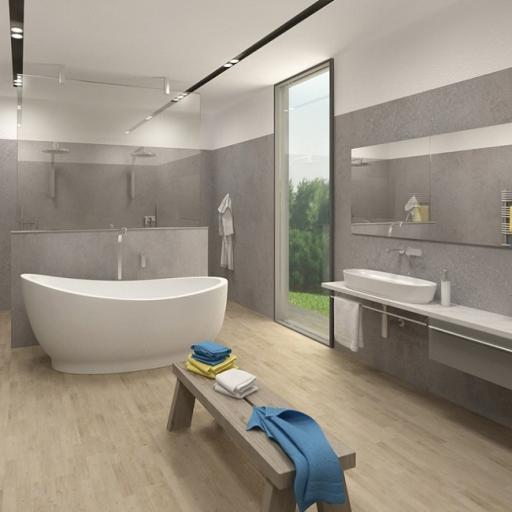 New Cool Greystone Bathroom & Shower Wall Panel