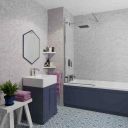 SPLP08 Fino Grey Matt Bathroom Panel