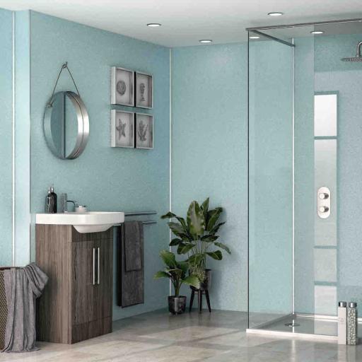 Blue Quartz Gloss - PVC Shower & Bathroom Panel