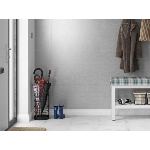 Grey Mosaic - 250mm Bathroom Wall & Shower Panel (4)