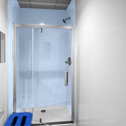 2.5mm sky blue hygienic shower cladding
