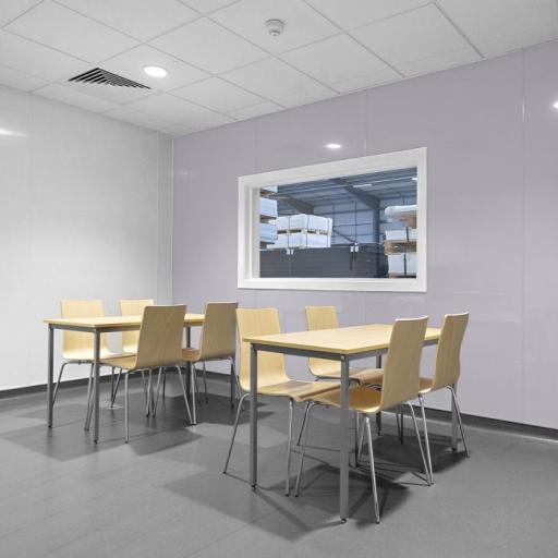 2.5mm pastel clay hygienic canteen cladding