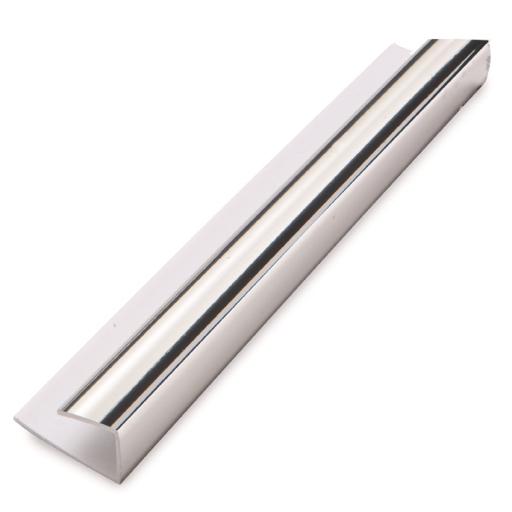 Silver 1 Part Edge Trim chrome 10mm x 2.7m