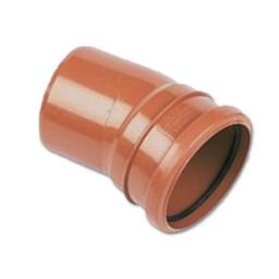 floplast underground pipe 15° single socket bend